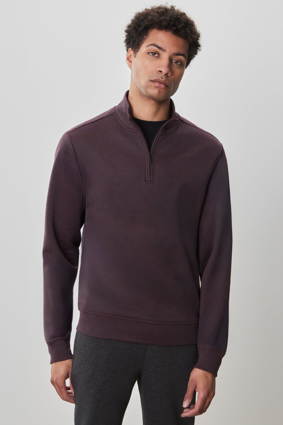 Chandail avec poches passepoilées doubles pour homme par Robert Barakett | Yorgos RB52187 Rouge | Boutique Vvög, vêtements mode pour homme et femme
