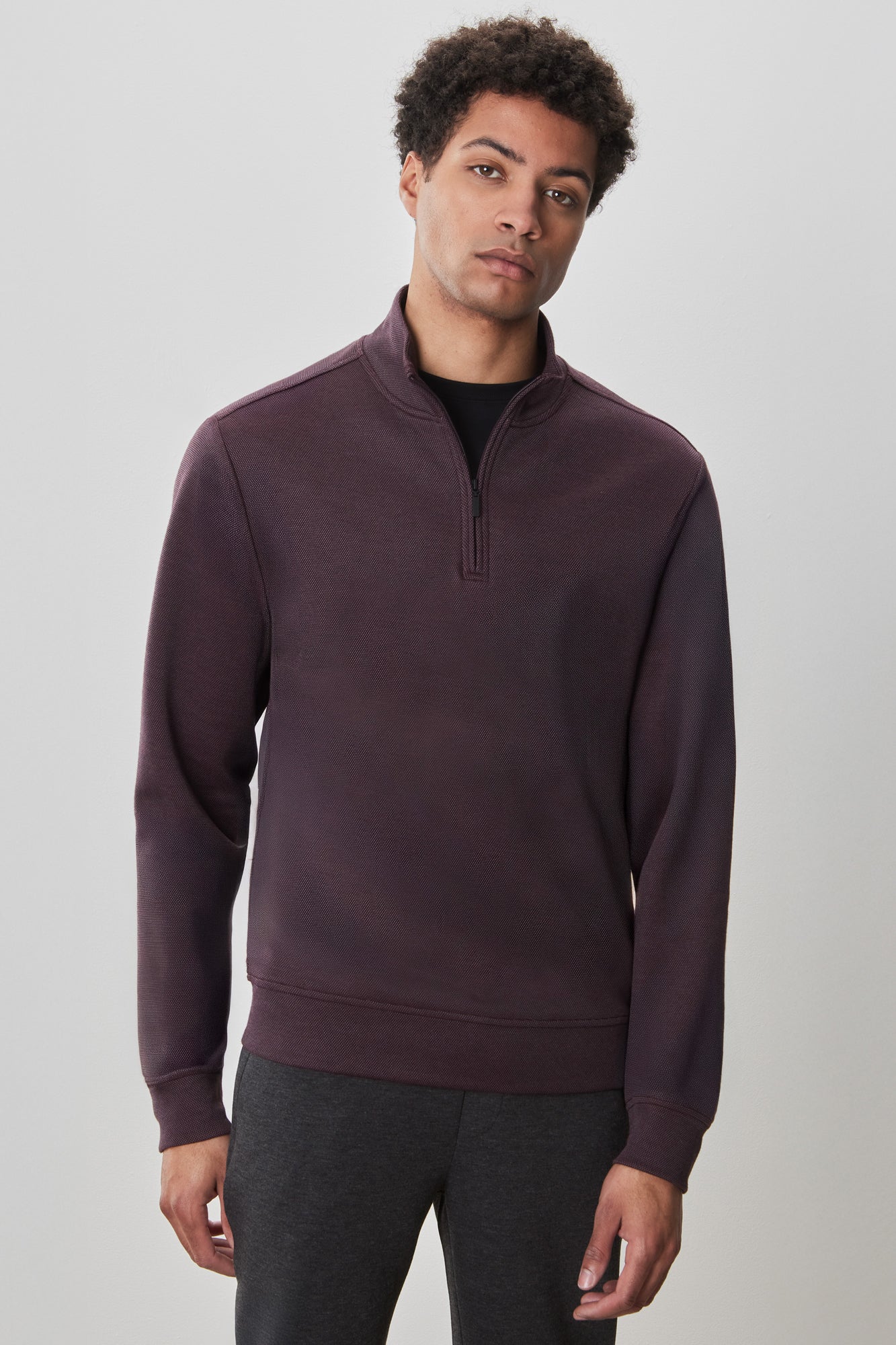 Chandail avec poches passepoilées doubles pour homme par Robert Barakett | Yorgos RB52187 Rouge | Boutique Vvög, vêtements mode pour homme et femme
