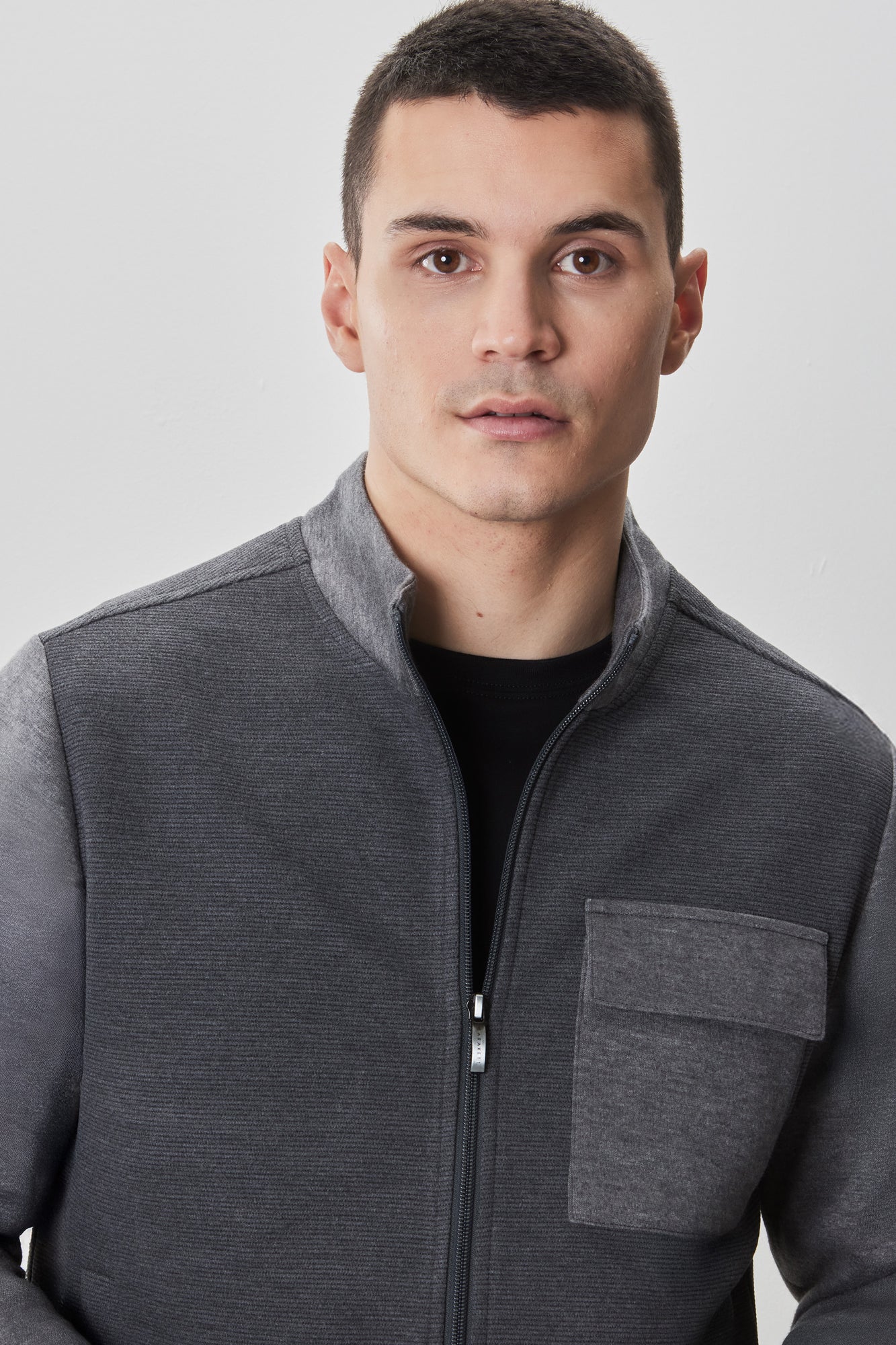 Veste pour homme par Robert Barakett | RB52189 Isaak Charbon | Boutique Vvög, vêtements mode pour homme et femme