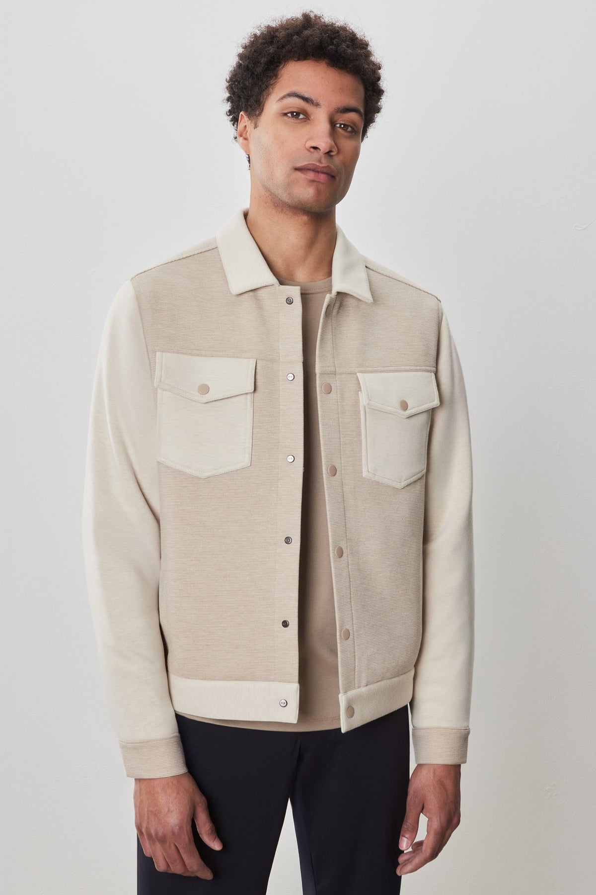 Veste boutonnée pour homme par Robert Barakett | RB52190 Isaak Tan | Boutique Vvög, vêtements mode pour homme et femme