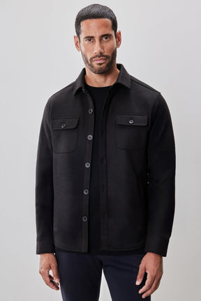 Surchemise pour homme par Robert Barakett | RB52191 Andreas Noir | Boutique Vvög, vêtements mode pour homme et femme