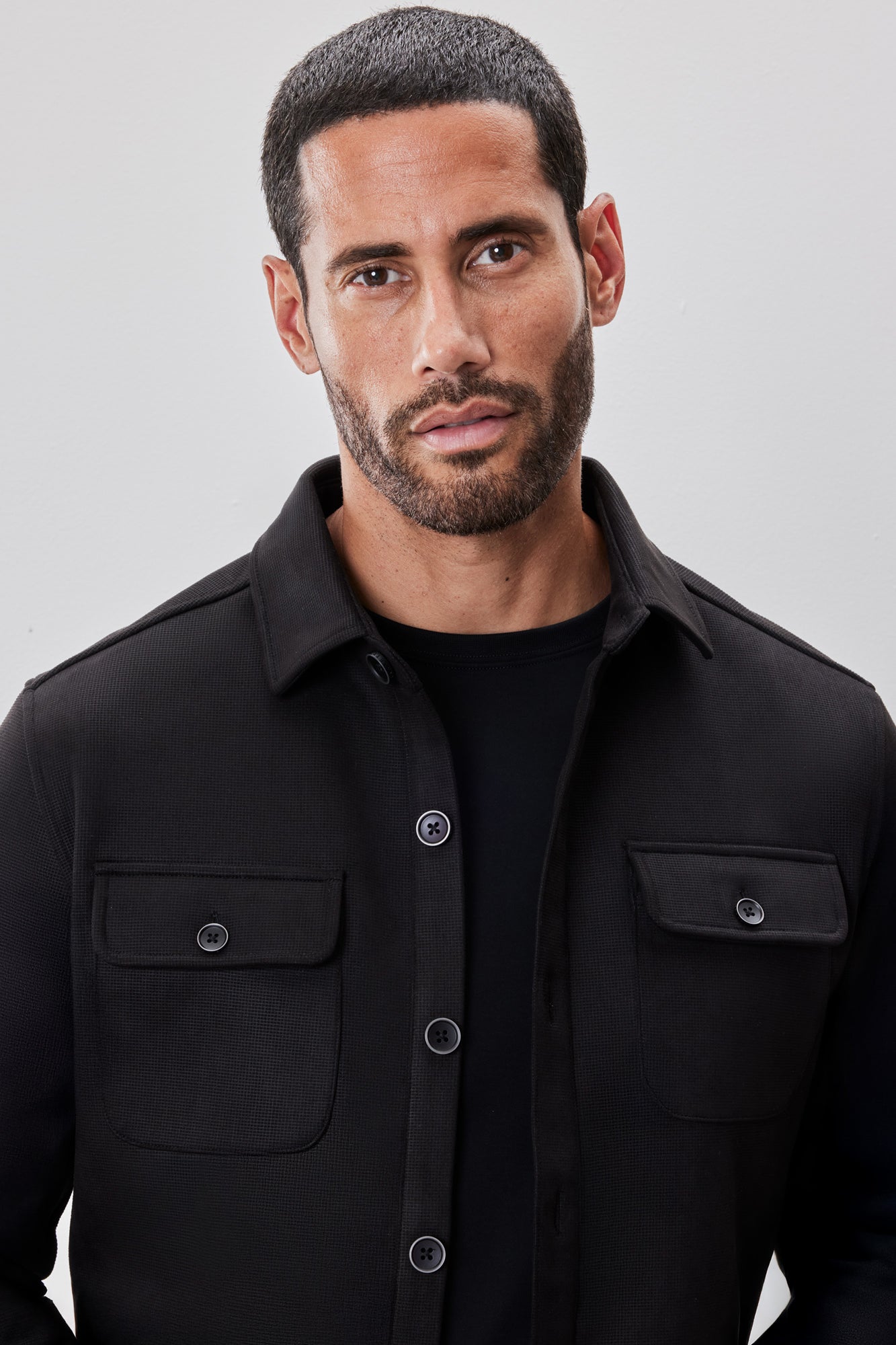 Surchemise pour homme par Robert Barakett | RB52191 Andreas Noir | Boutique Vvög, vêtements mode pour homme et femme