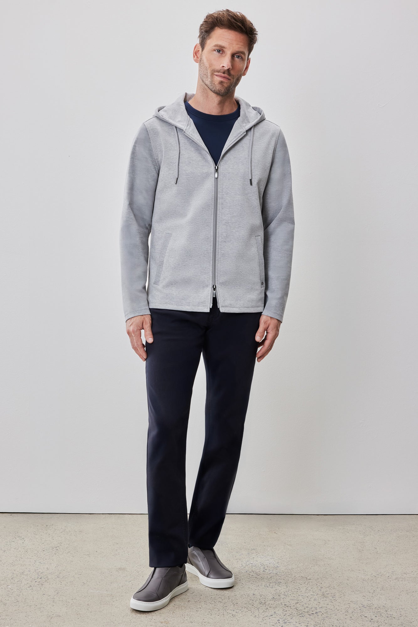 Veste pour homme par Robert Barakett | RB52196 Clifton Gris Pâle | Boutique Vvög, vêtements mode pour homme et femme
