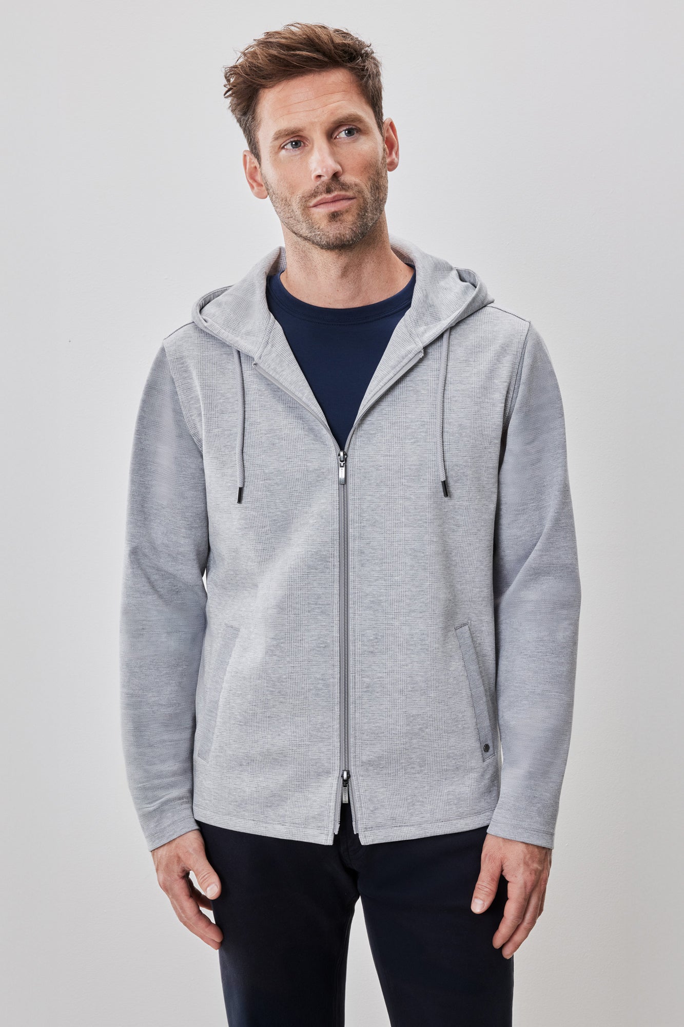 Veste pour homme par Robert Barakett | RB52196 Clifton Gris Pâle | Boutique Vvög, vêtements mode pour homme et femme