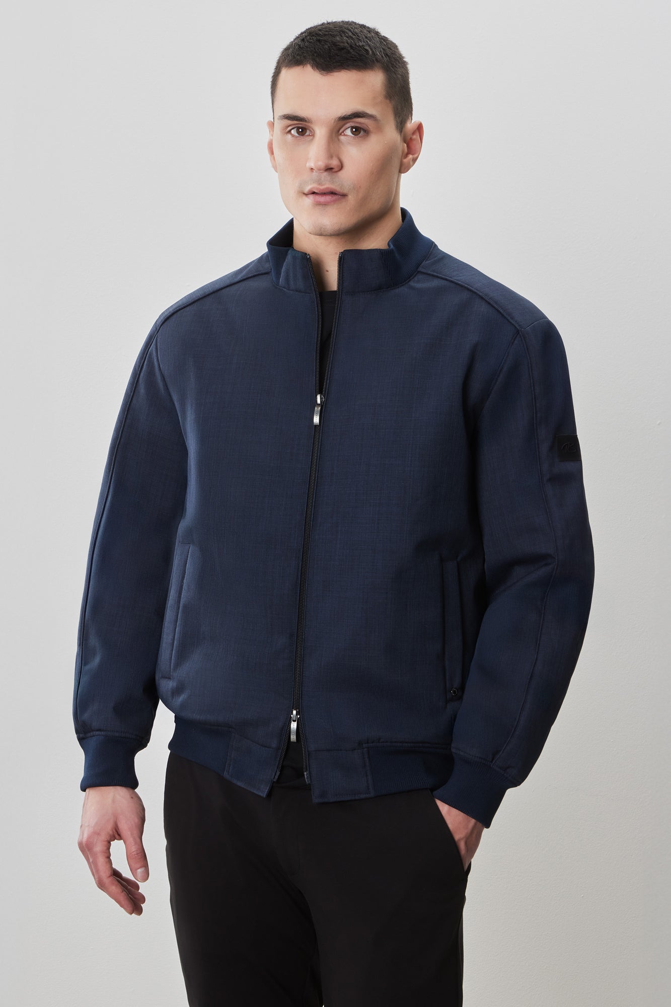 Coupe-vent mi-saison pour homme par Robert Barakett | RB52229 Cegio Marine | Boutique Vvög, vêtements mode pour homme et femme