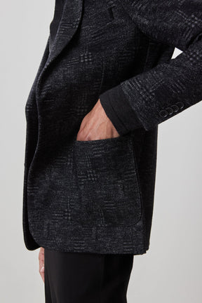 Veston en tricot jacquard à carreaux pour homme par Robert Barakett | RB52242 Murphy Noir | Boutique Vvög, vêtements mode pour homme et femme