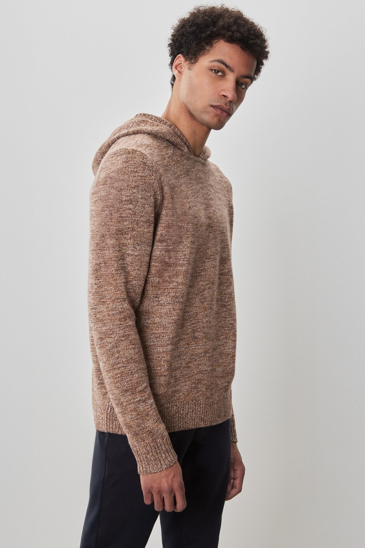 Coton ouaté en chandail à manches longues pour homme par Robert Barakett | Wildman RB52265 Brun | Boutique Vvög, vêtements mode pour homme et femme