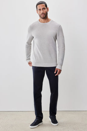 Chandail à manches longues col rond pour homme par Robert Barakett | Enrique RB52270 Gris Clair | Boutique Vvög, vêtements mode pour homme et femme