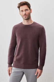 Chandail à manches longues col rond pour homme par Robert Barakett | Enrique RB52270 Rouge | Boutique Vvög, vêtements mode pour homme et femme