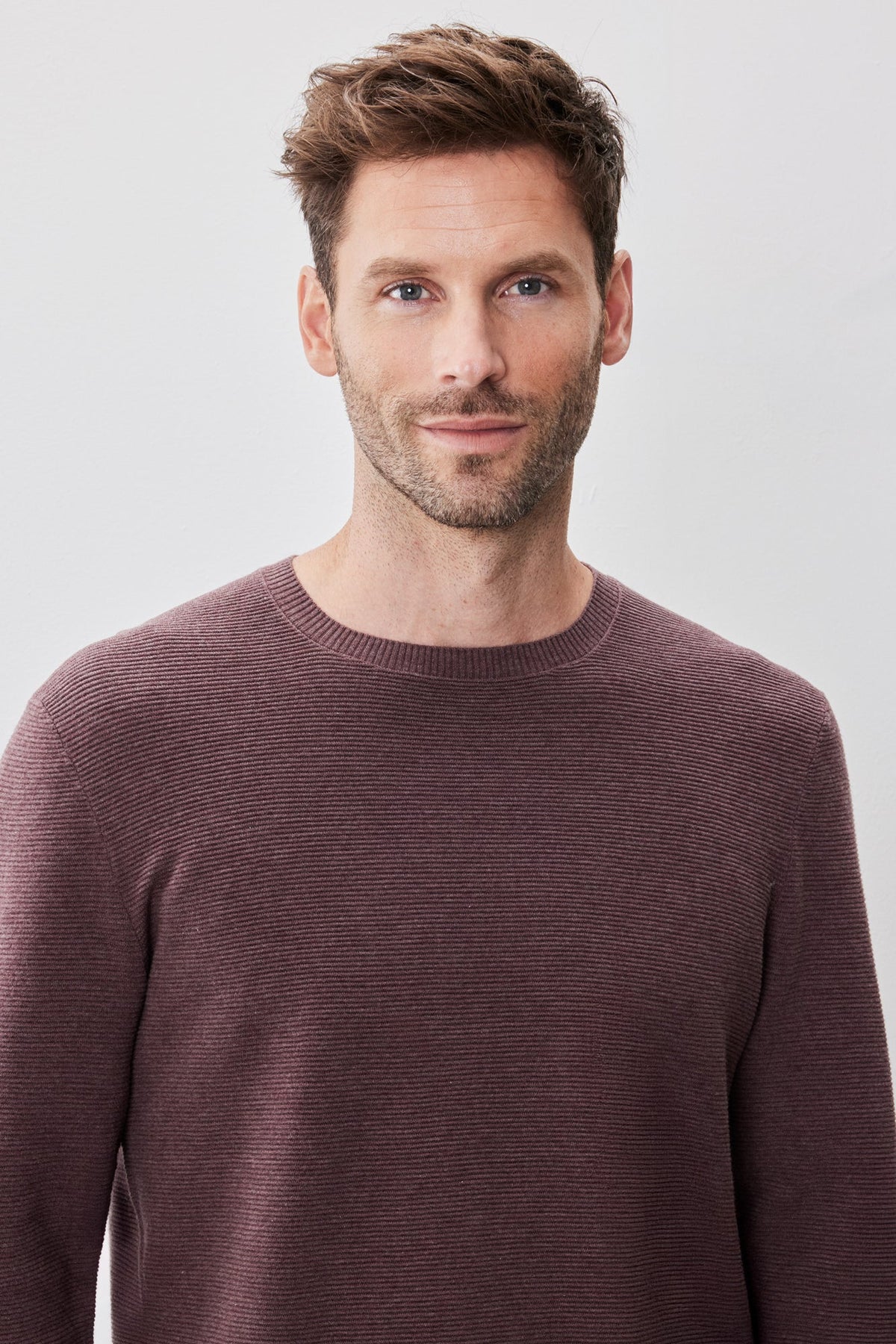 Chandail à manches longues col rond pour homme par Robert Barakett | Enrique RB52270 Rouge | Boutique Vvög, vêtements mode pour homme et femme