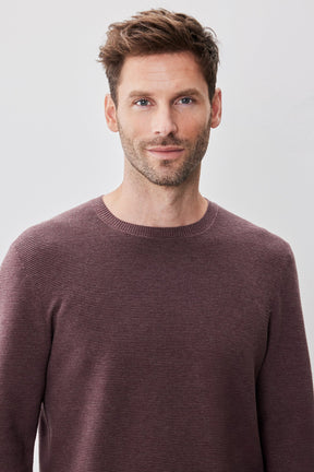 Chandail à manches longues col rond pour homme par Robert Barakett | Enrique RB52270 Rouge | Boutique Vvög, vêtements mode pour homme et femme