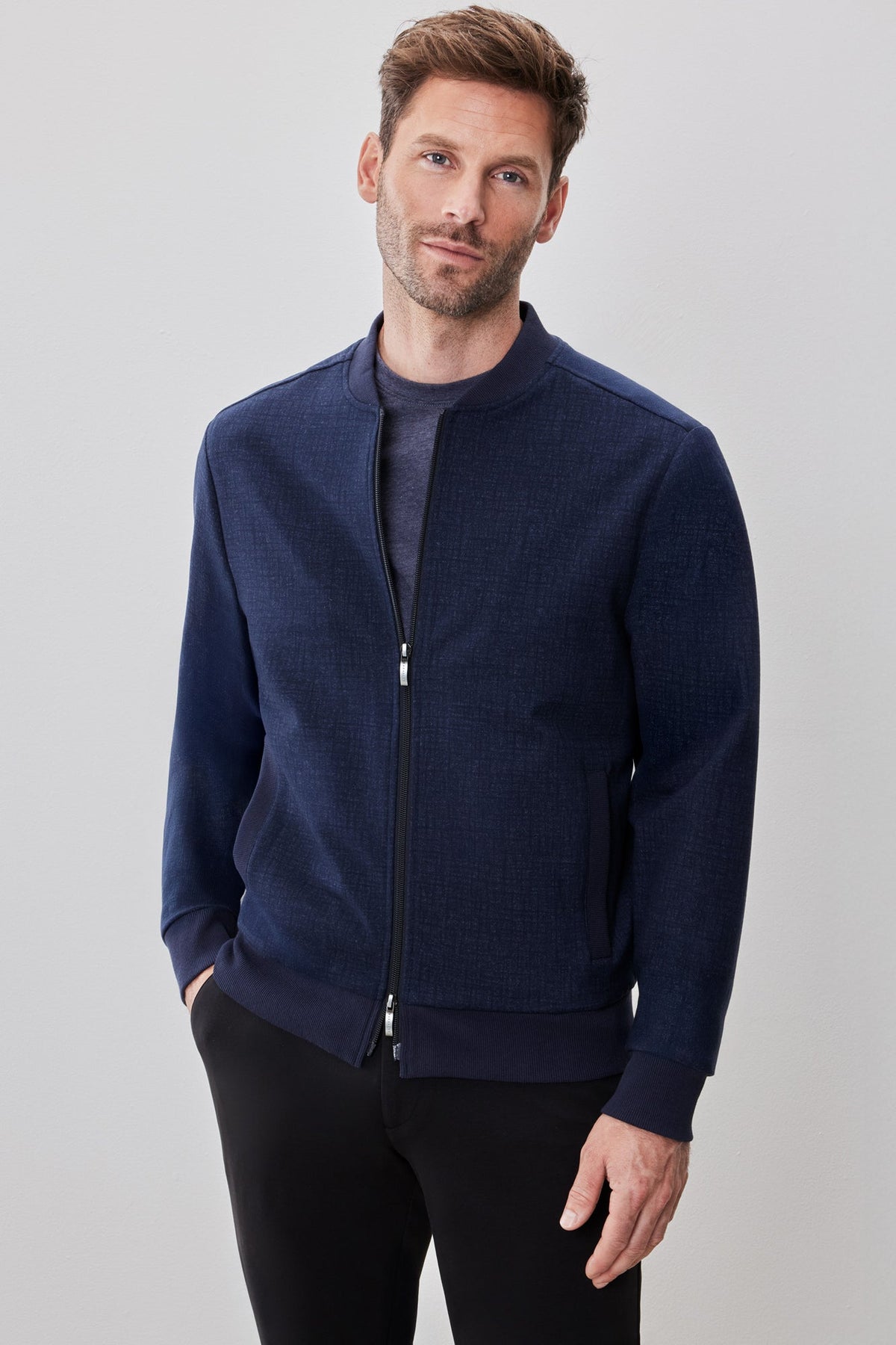 Veste pour homme par Robert Barakett | RB52296 Henrik Marine | Boutique Vvög, vêtements mode pour homme et femme