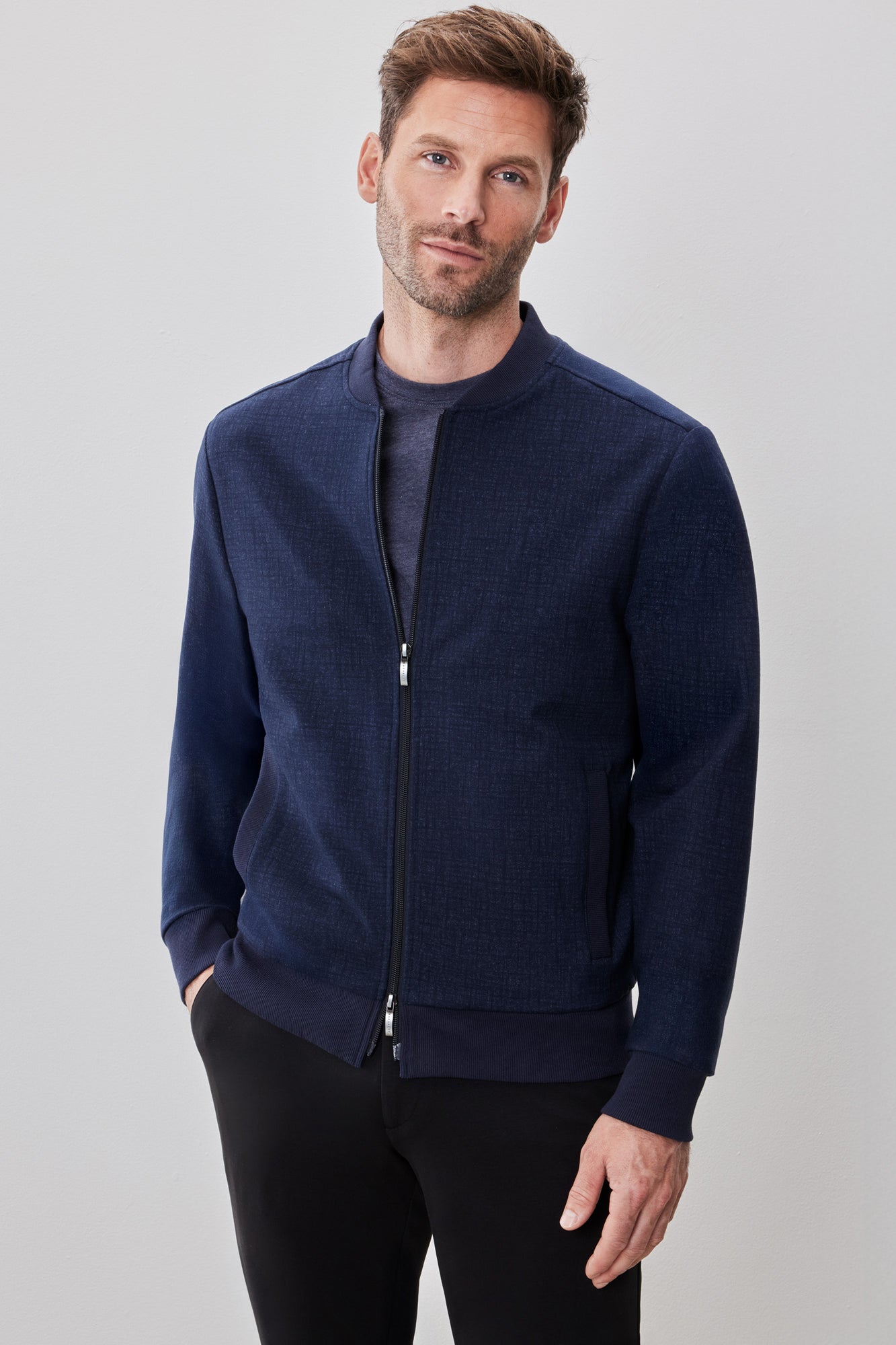 Veste pour homme par Robert Barakett | RB52296 Henrik Marine | Boutique Vvög, vêtements mode pour homme et femme