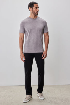 T-Shirt chiné à manches courtes pour homme par Robert Barakett | Colson RB52320 Rose Poussière | Boutique Vvög, vêtements mode pour homme et femme