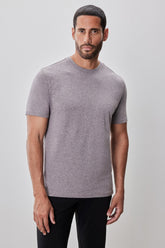 T-Shirt chiné à manches courtes pour homme par Robert Barakett | Colson RB52320 Rose Poussière | Boutique Vvög, vêtements mode pour homme et femme