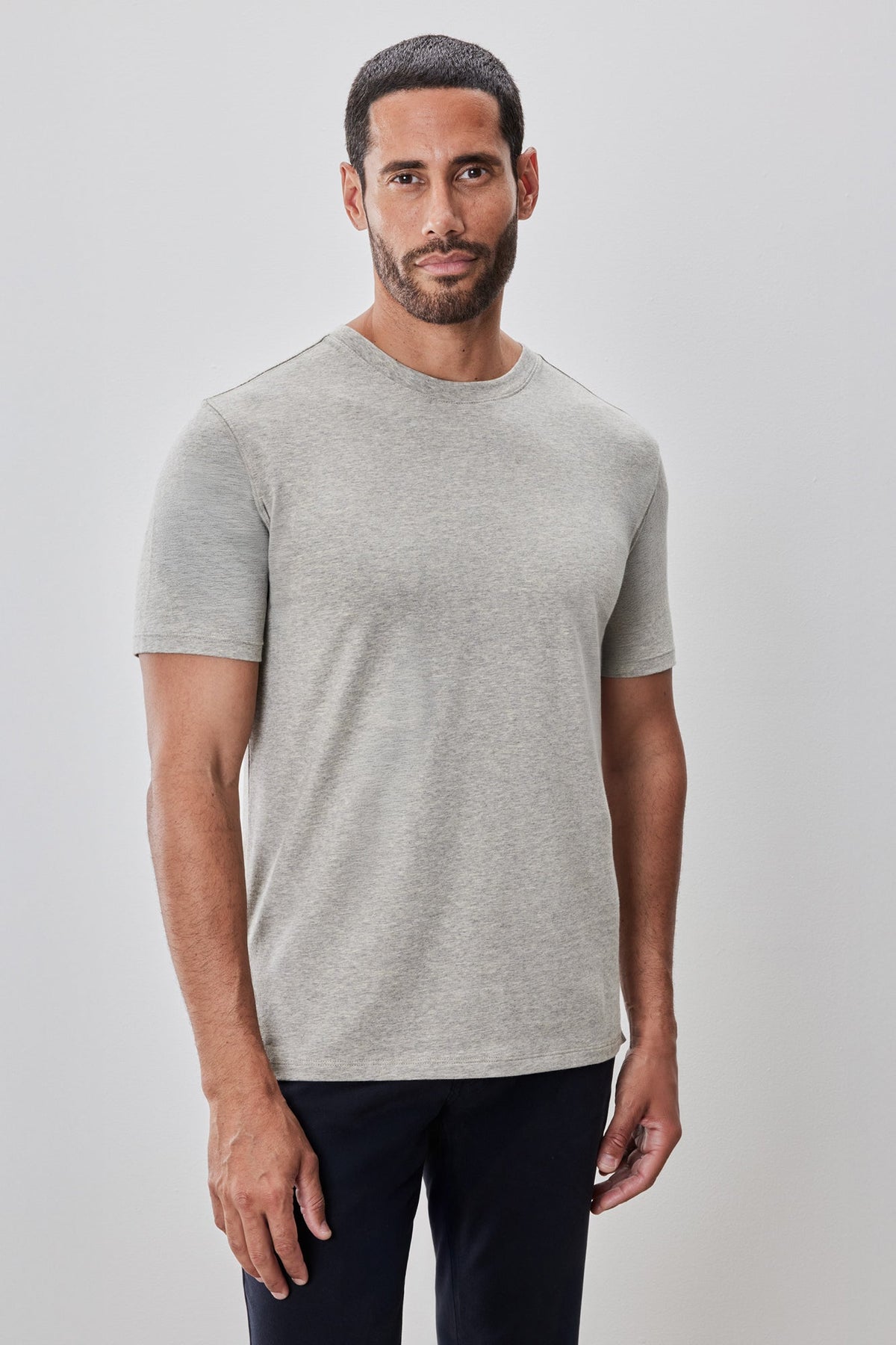 T-Shirt à manches courtes col rond pour homme par Robert Barakett | Colson RB52320 Avoine | Boutique Vvög, vêtements mode pour homme et femme