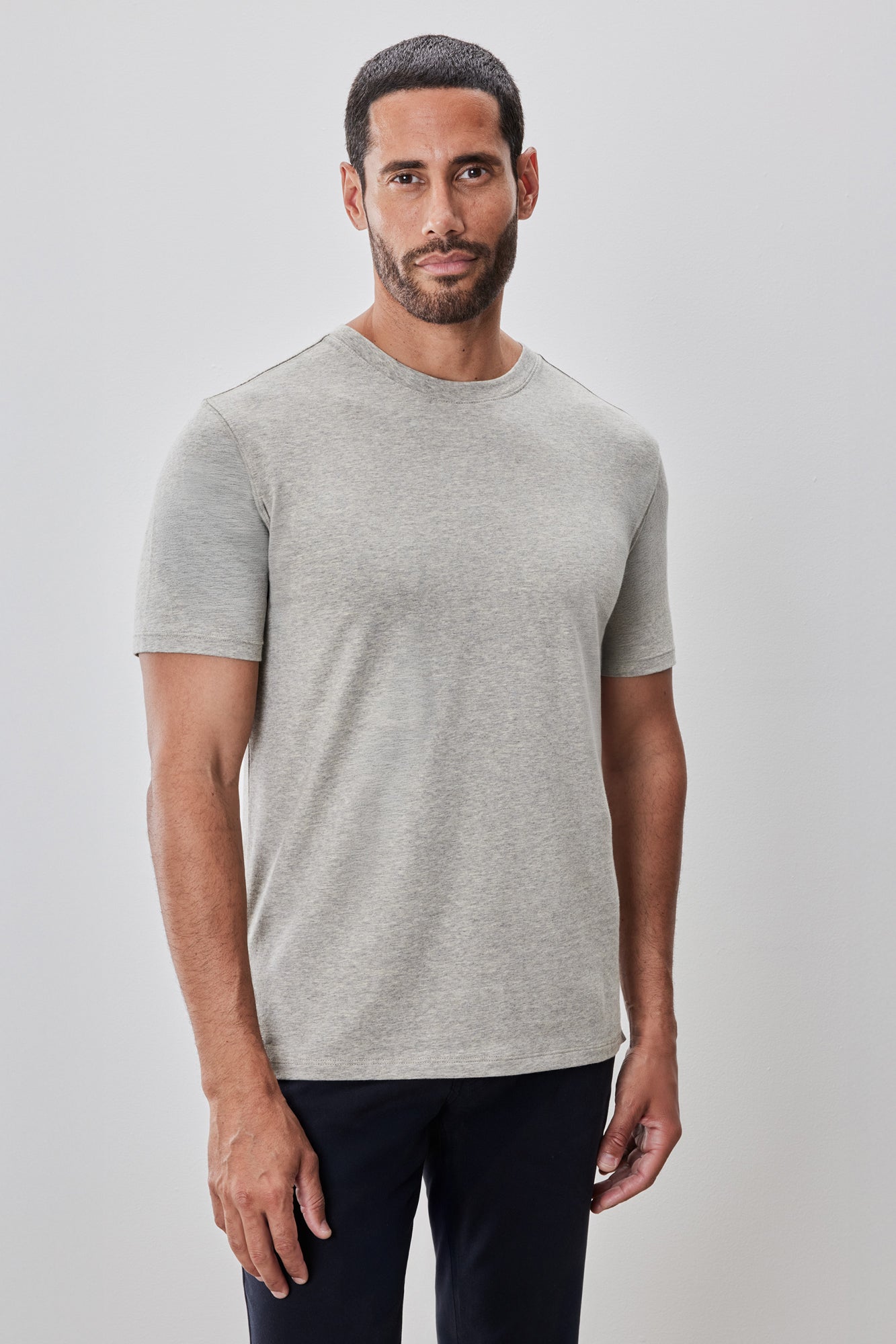 T-Shirt à manches courtes col rond pour homme par Robert Barakett | Colson RB52320 Avoine | Boutique Vvög, vêtements mode pour homme et femme