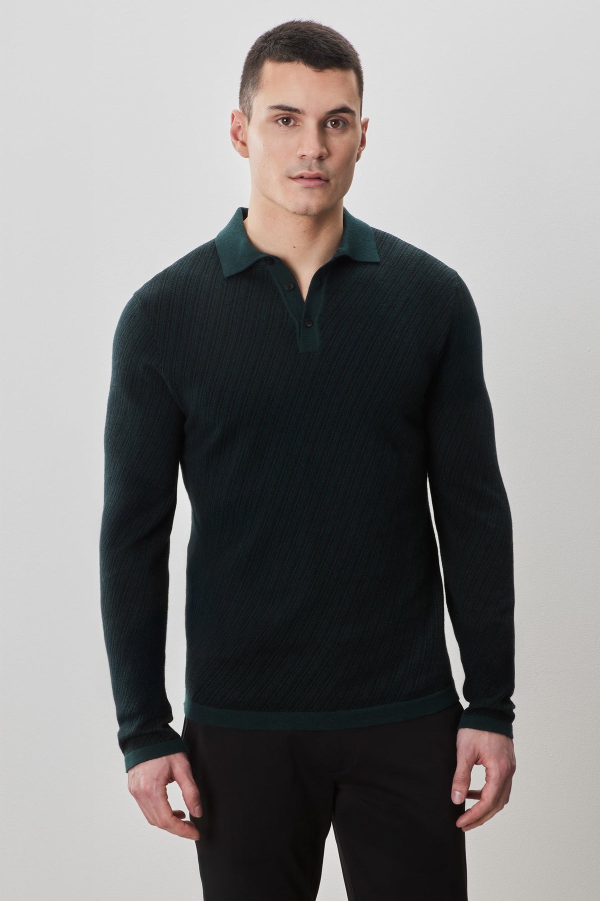 Polo M.L. pour homme par Robert Barakett | RB52321 Borja Vert Profond | Boutique Vvög, vêtements mode pour homme et femme