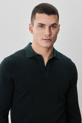 Polo M.L. pour homme par Robert Barakett | RB52321 Borja Vert Profond | Boutique Vvög, vêtements mode pour homme et femme