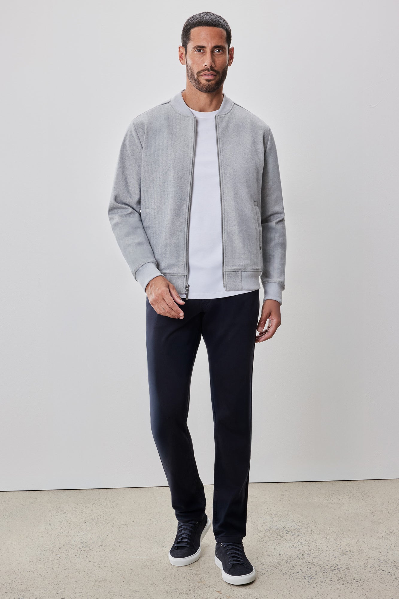 Chandail habillé pour homme par Robert Barakett | RB52589 Patricio Gris | Boutique Vvög, vêtements mode pour homme et femme