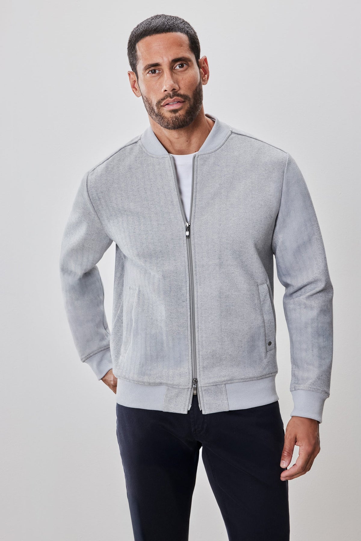 Chandail habillé pour homme par Robert Barakett | RB52589 Patricio Gris | Boutique Vvög, vêtements mode pour homme et femme