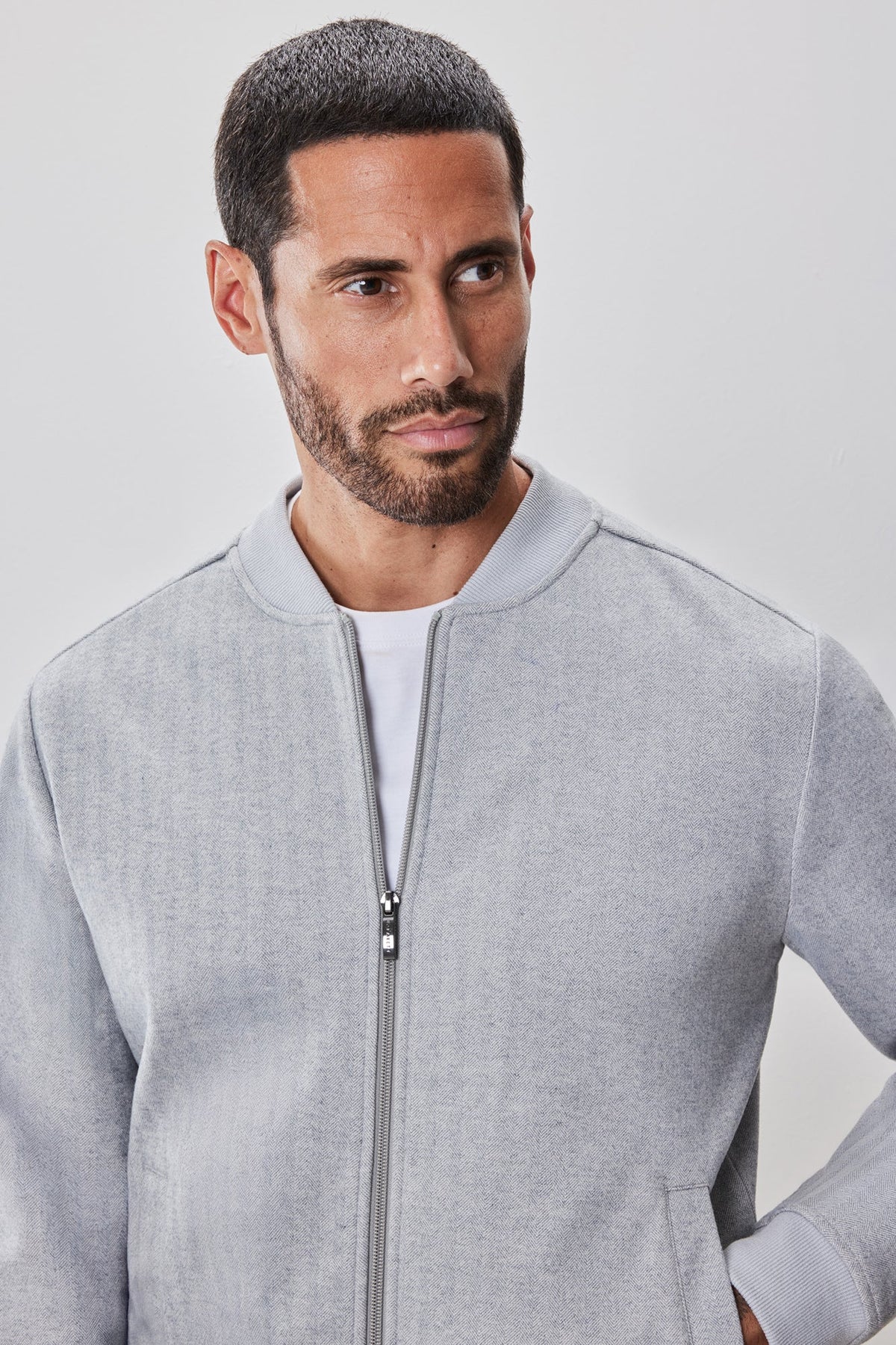 Chandail habillé pour homme par Robert Barakett | RB52589 Patricio Gris | Boutique Vvög, vêtements mode pour homme et femme