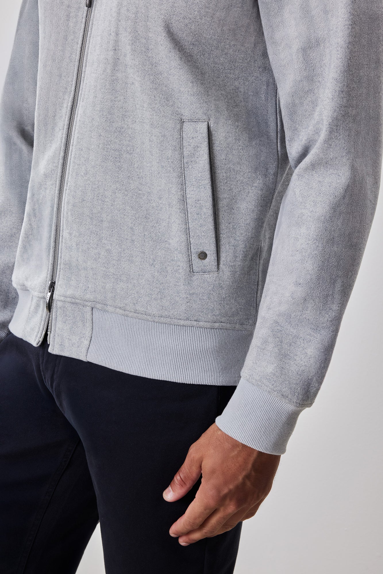 Chandail habillé pour homme par Robert Barakett | RB52589 Patricio Gris | Boutique Vvög, vêtements mode pour homme et femme