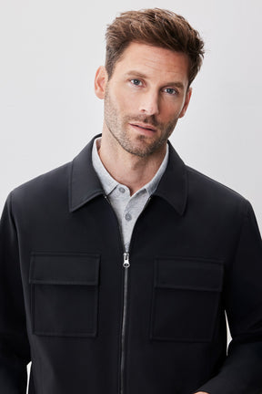 Veste pour homme par Robert Barakett | Jerry RB52597 Noir | Boutique Vvög, vêtements mode pour homme et femme