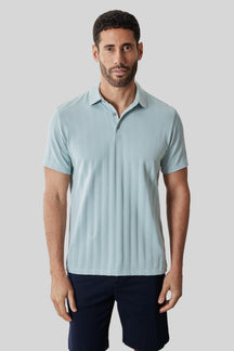 Polo pour homme par Robert Barakett | RB61050 Caspian Sarcelle Poussiéreuse | Boutique Vvög, vêtements mode pour homme et femme