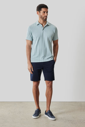 Polo pour homme par Robert Barakett | RB61050 Caspian Sarcelle Poussiéreuse | Boutique Vvög, vêtements mode pour homme et femme