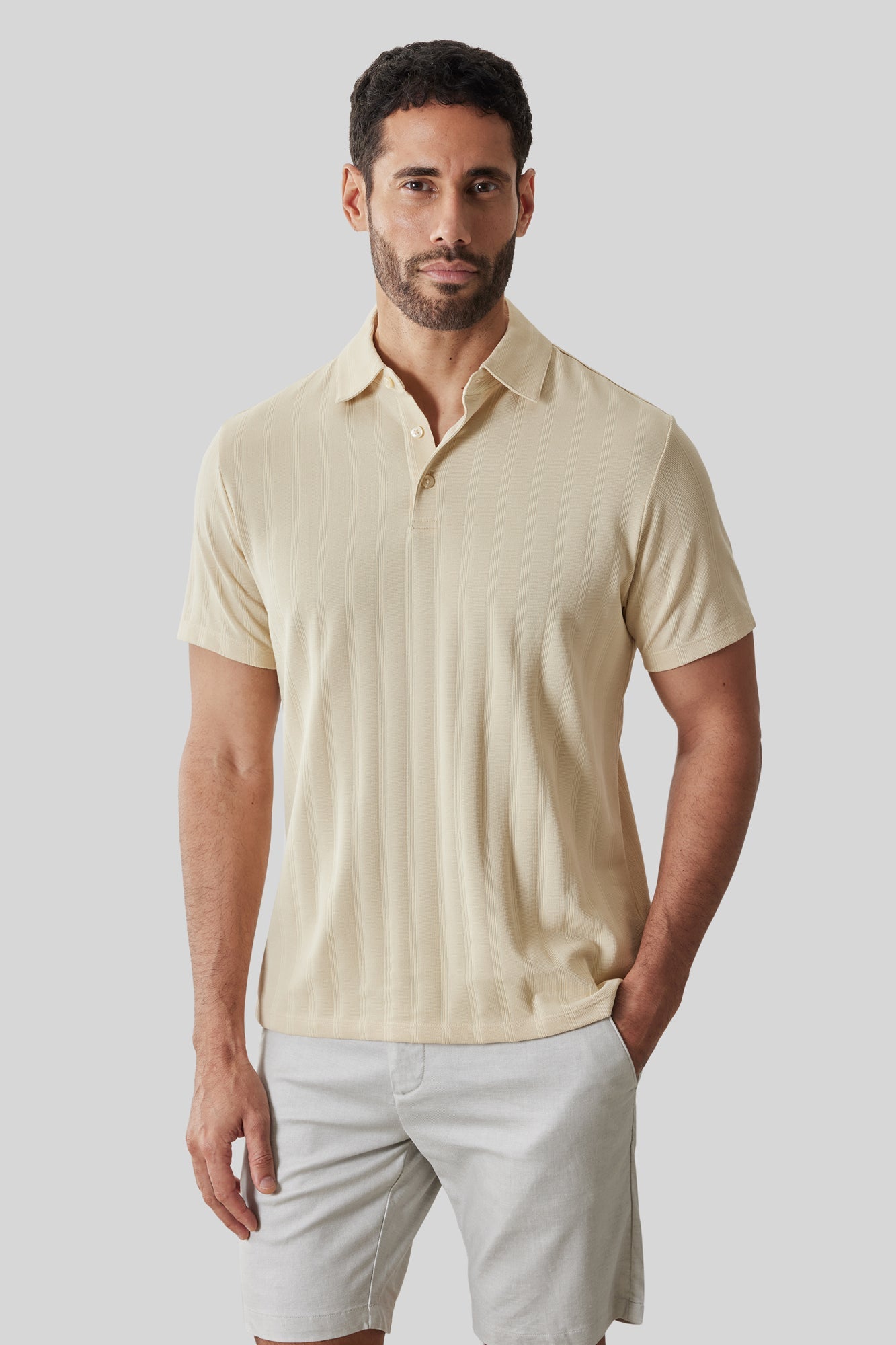 Polo pour homme par Robert Barakett | RB61050 Caspian Jaune Doux | Boutique Vvög, vêtements mode pour homme et femme