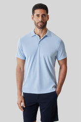 Polo col côtelé pour homme par Robert Barakett | RB61065 Matias Bleu Pâle | Boutique Vvög, vêtements mode pour homme et femme
