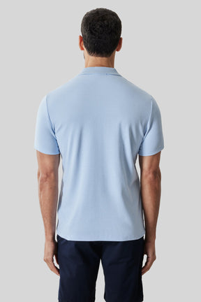 Polo col côtelé pour homme par Robert Barakett | RB61065 Matias Bleu Pâle | Boutique Vvög, vêtements mode pour homme et femme