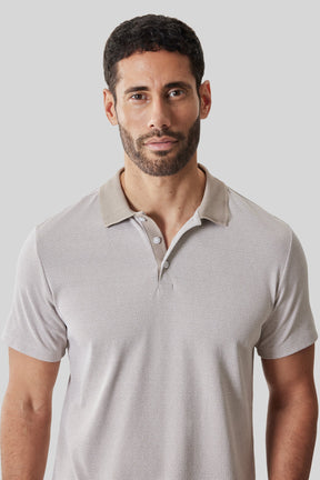 Polo col côtelé pour homme par Robert Barakett | RB61065 Matias Ficelle | Boutique Vvög, vêtements mode pour homme et femme