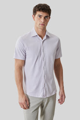 Chemise en Knit pour homme par Robert Barakett | RB61068 Sterling Lavande | Boutique Vvög, vêtements mode pour homme et femme