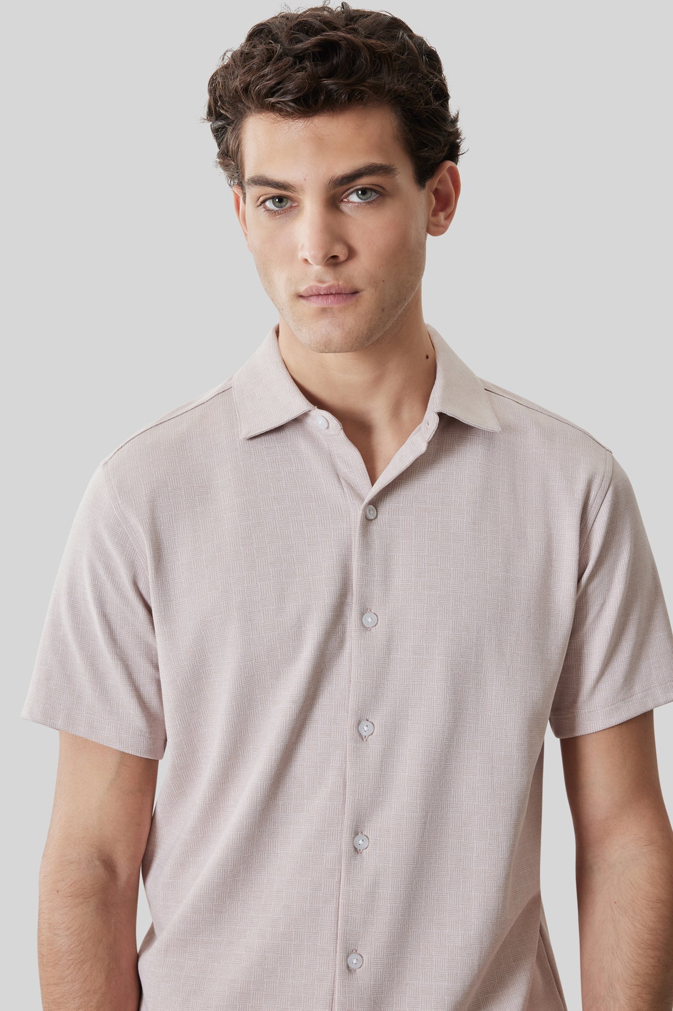 Chemise en Knit pour homme par Robert Barakett | RB61070 Valor Corail Ombré | Boutique Vvög, vêtements mode pour homme et femme