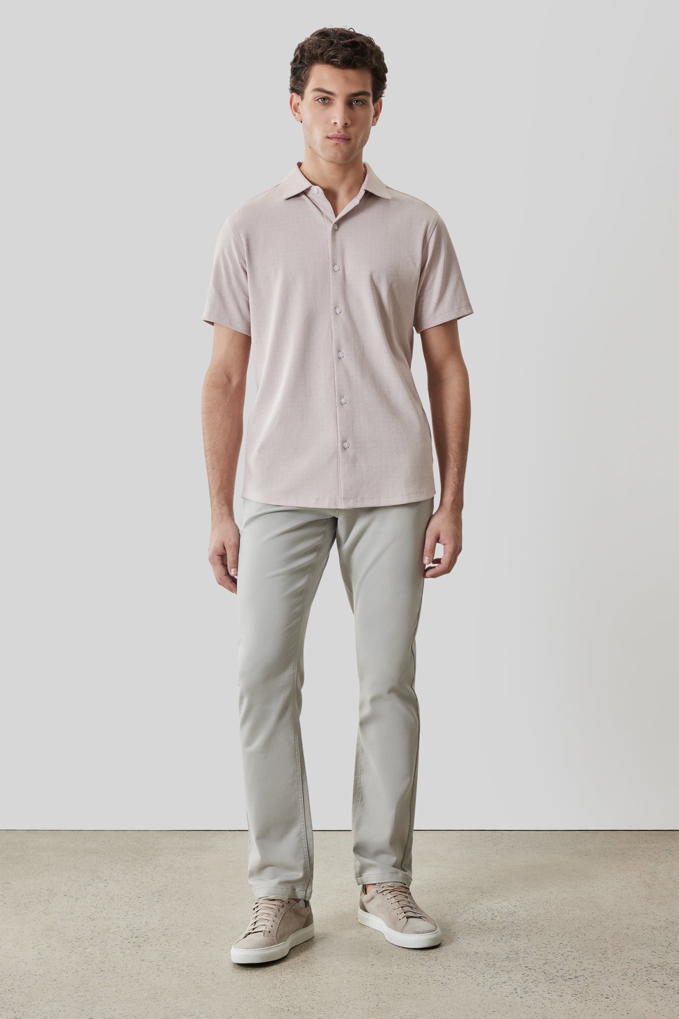 Chemise en Knit pour homme par Robert Barakett | RB61070 Valor Corail Ombré | Boutique Vvög, vêtements mode pour homme et femme