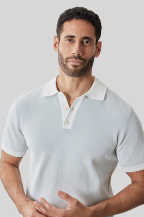 Polo pour homme par Robert Barakett | RB61097 Ronric Sarcelle Poussiéreuse | Boutique Vvög, vêtements mode pour homme et femme