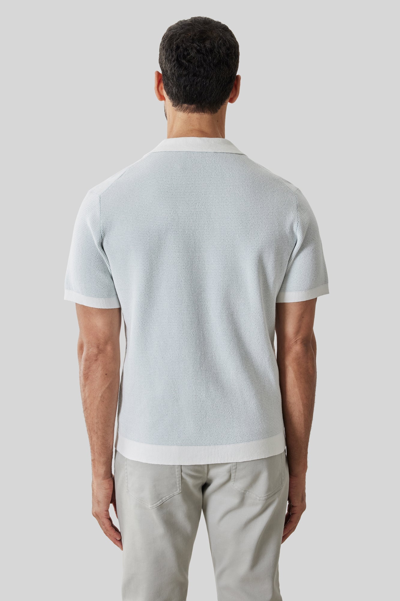 Polo pour homme par Robert Barakett | RB61097 Ronric Sarcelle Poussiéreuse | Boutique Vvög, vêtements mode pour homme et femme