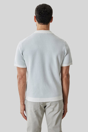 Polo pour homme par Robert Barakett | RB61097 Ronric Sarcelle Poussiéreuse | Boutique Vvög, vêtements mode pour homme et femme