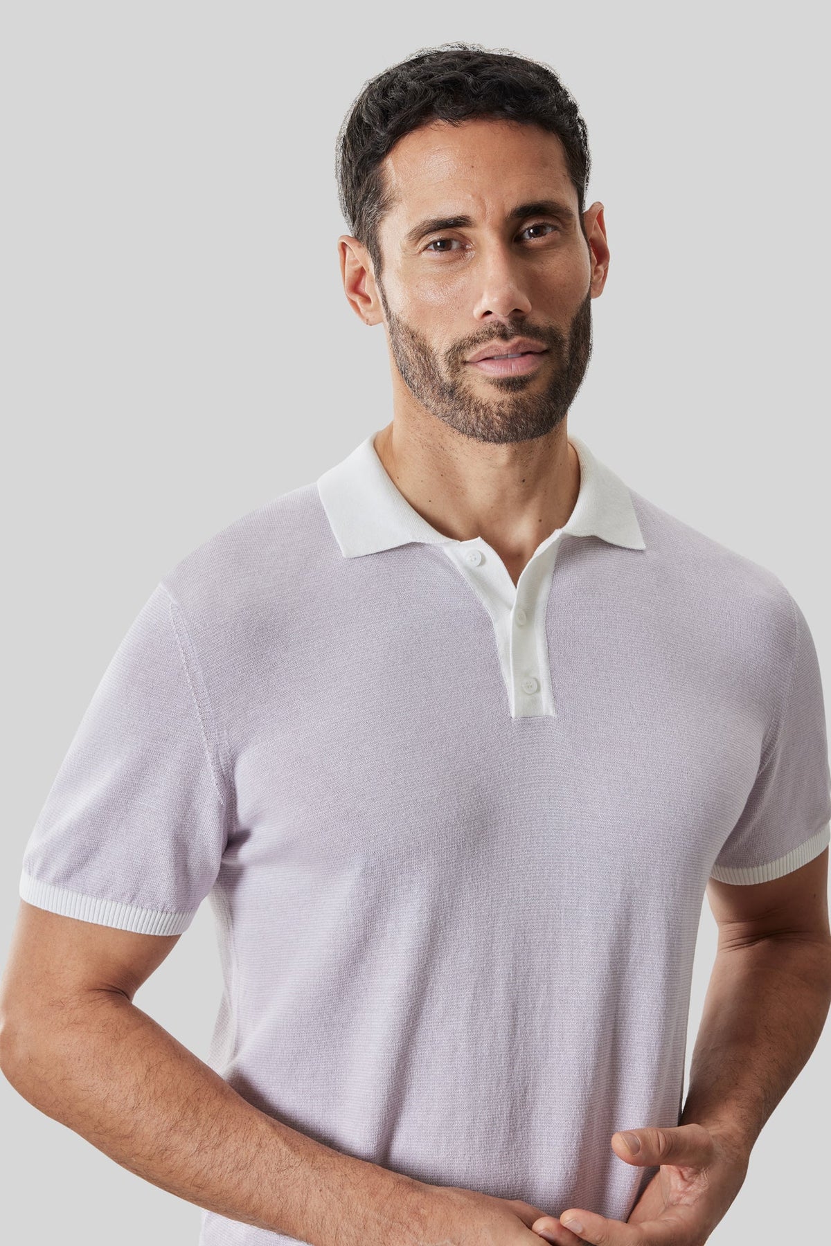Polo pour homme par Robert Barakett | RB61098 Jorren Lavande | Boutique Vvög, vêtements mode pour homme et femme