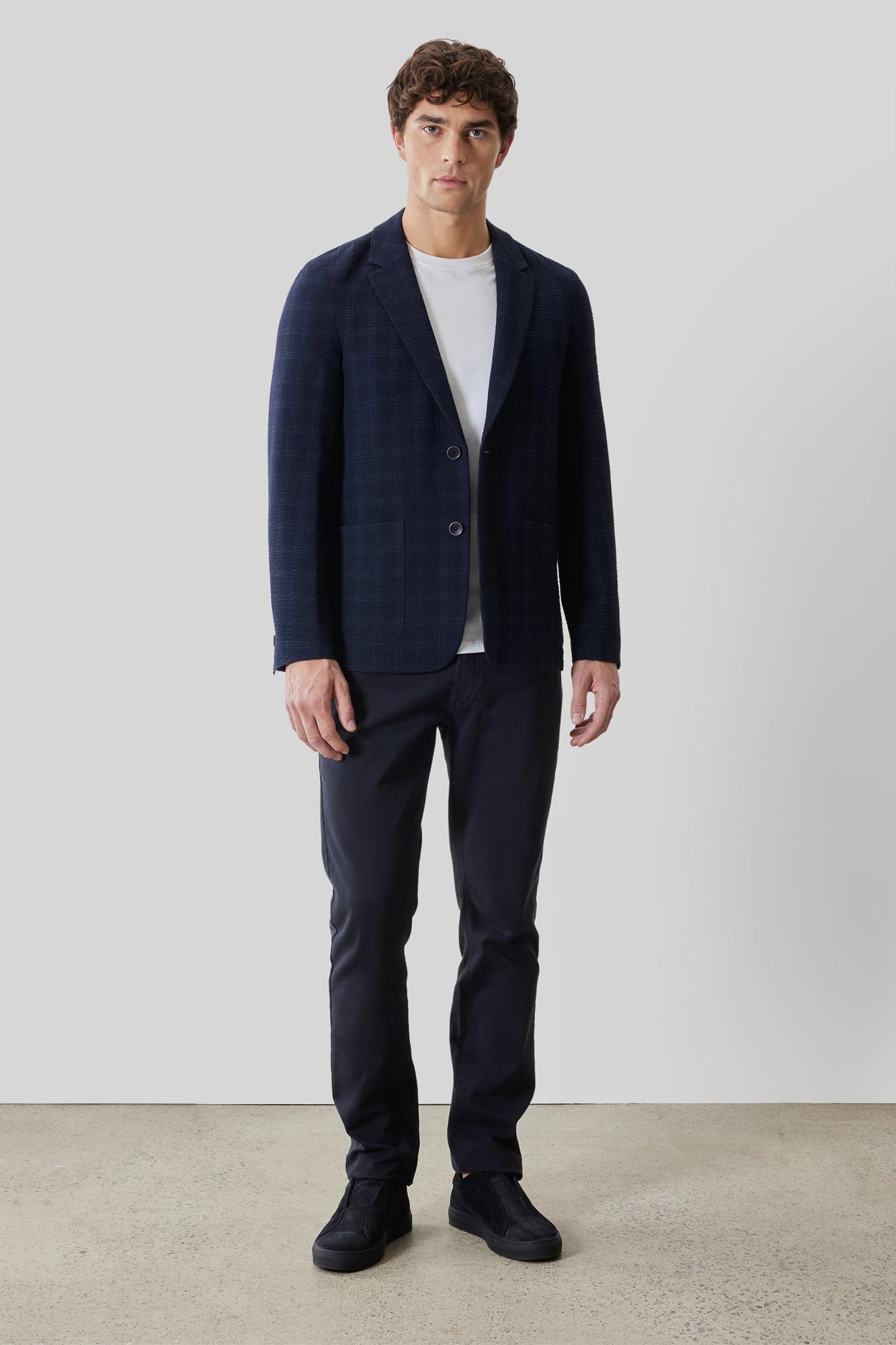 Veston pour homme par Robert Barakett | RB61151 Quincy Caspienne Foncée | Boutique Vvög, vêtements mode pour homme et femme