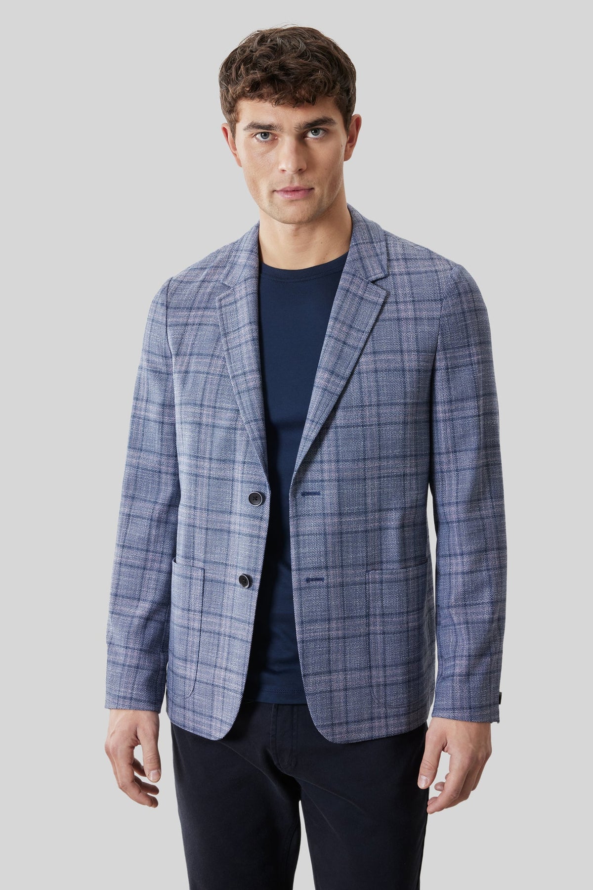 Veston pour homme par Robert Barakett | RB61152 Ambrose Bleu Denim | Boutique Vvög, vêtements mode pour homme et femme
