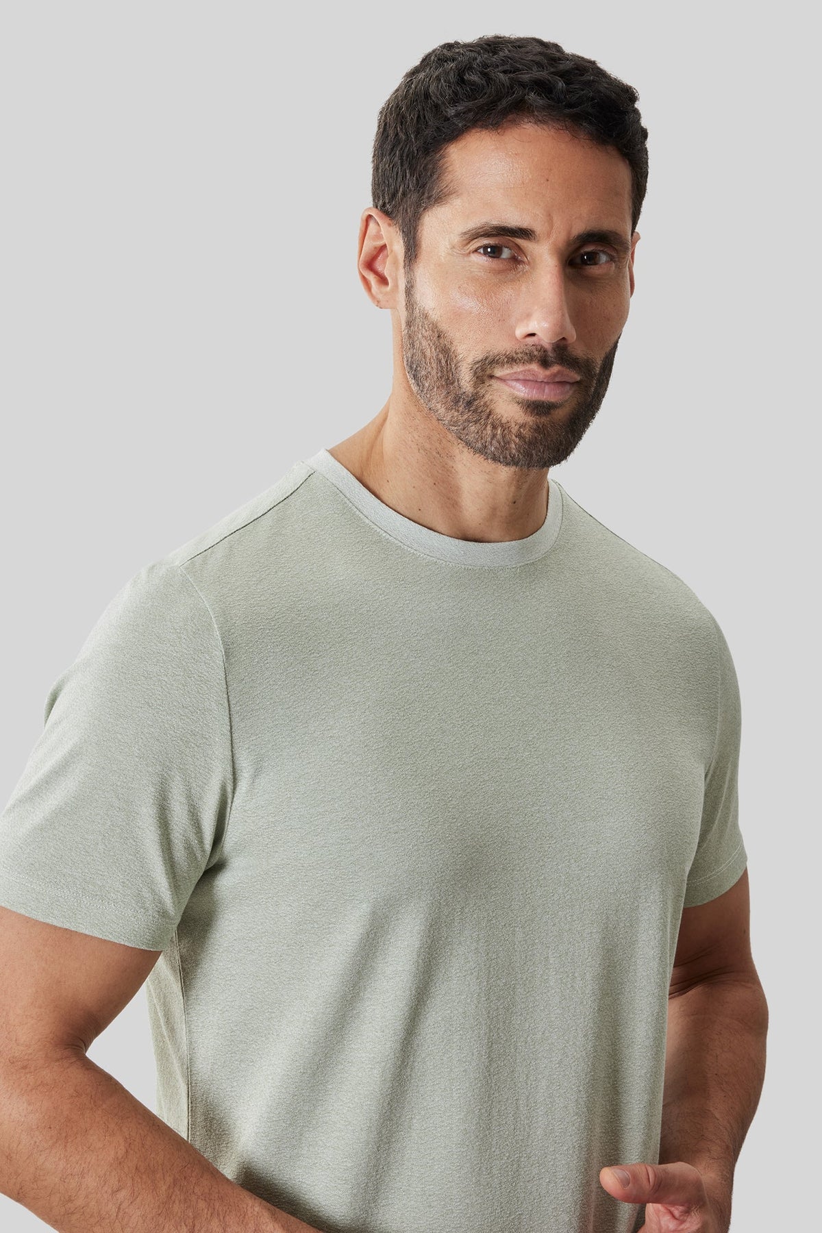 T-Shirt col rond pour homme par Robert Barakett | RB61191 Roscoe Vert Désert | Boutique Vvög, vêtements mode pour homme et femme