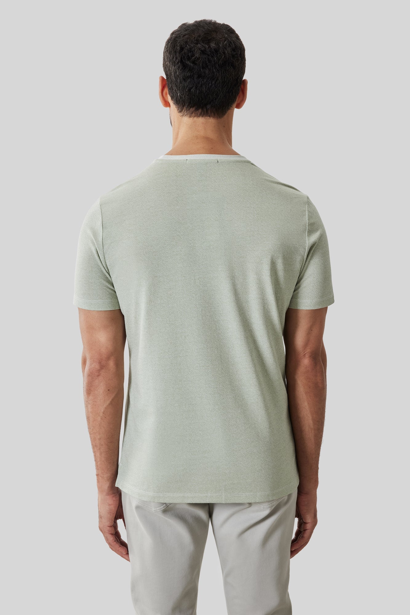 T-Shirt col rond pour homme par Robert Barakett | RB61191 Roscoe Vert Désert | Boutique Vvög, vêtements mode pour homme et femme