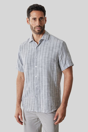 Chemise tissée pour homme par Robert Barakett | RB61196 Satoru Noir | Boutique Vvög, vêtements mode pour homme et femme