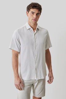 Chemise tissée pour homme par Robert Barakett | RB61196 Satoru Ficelle | Boutique Vvög, vêtements mode pour homme et femme
