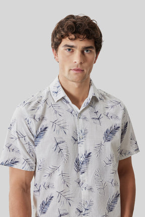 Chemise tissée pour homme par Robert Barakett | RB61200 Manolo Blanc | Boutique Vvög, vêtements mode pour homme et femme