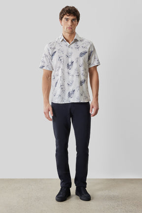 Chemise tissée pour homme par Robert Barakett | RB61200 Manolo Blanc | Boutique Vvög, vêtements mode pour homme et femme