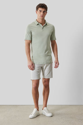 Polo col texturé pour homme par Robert Barakett | RB61210 Georgia Vert Désert | Boutique Vvög, vêtements mode pour homme et femme